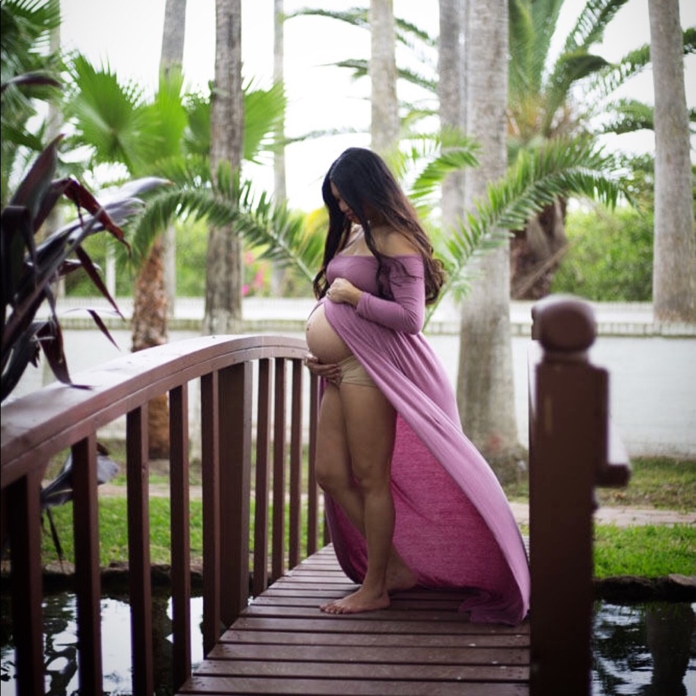 Mauve Maternity Gown